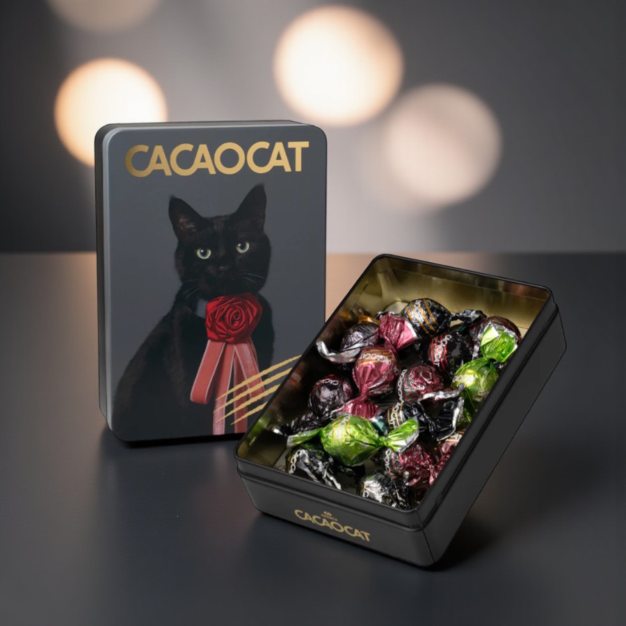 CACAOCAT缶 14個入 NOIR | DADACA（ダダカ）のプレゼント・ギフト通販